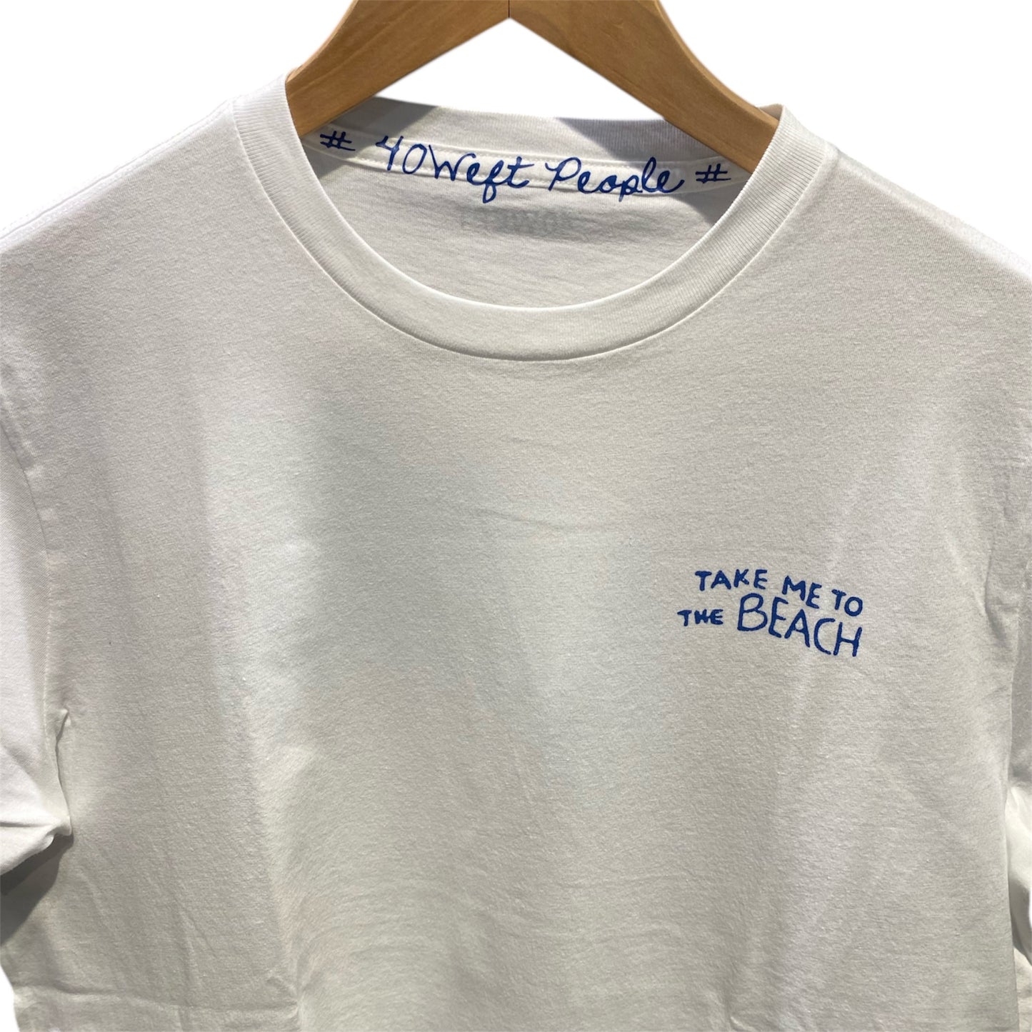 T-Shirt 40Weft - Scritta Colletto