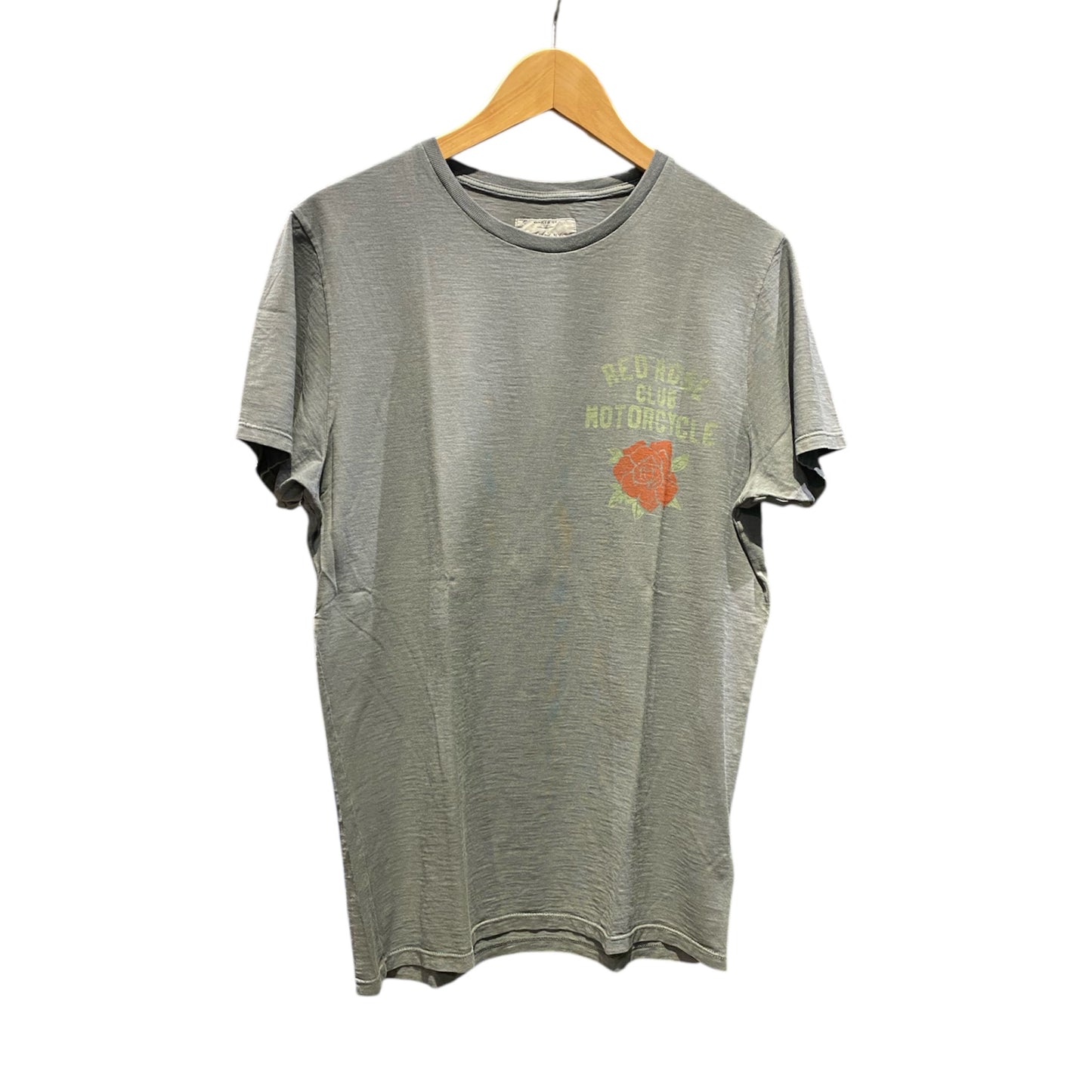 T-Shirt Bowery NYC "Red Rose Club Motorcycle"